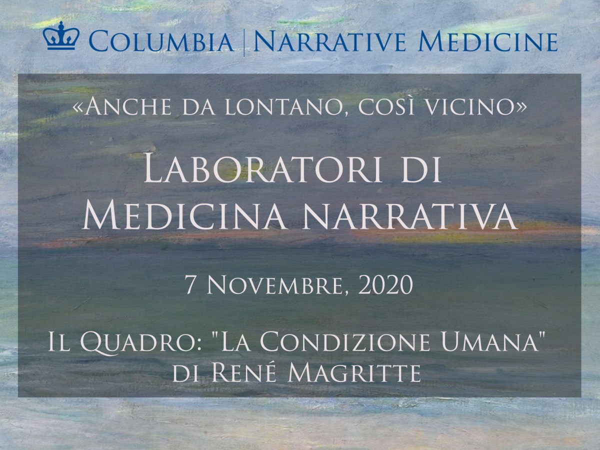 Laboratori Di Medicina Narrativa: sabato 7 novembre dalle 16 alle&nbsp;17.30