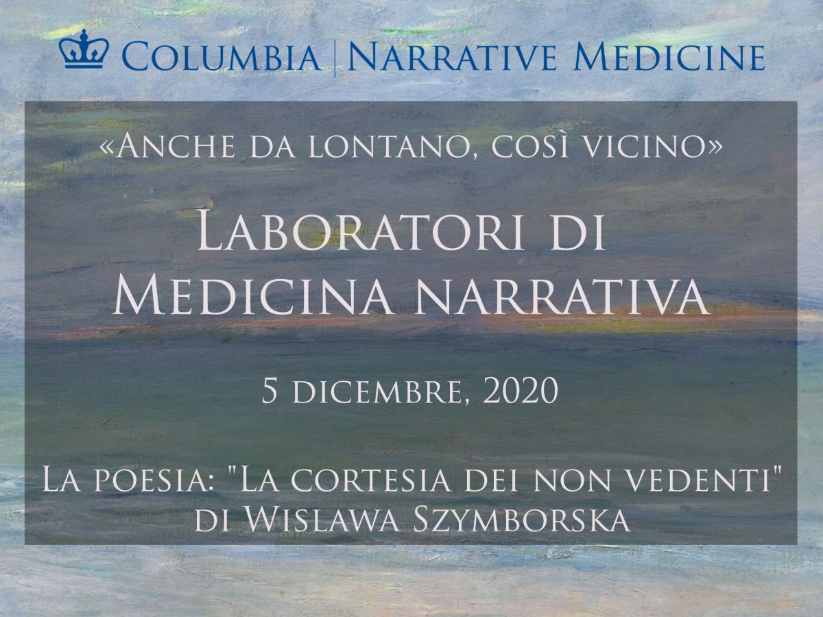 Laboratori Di Medicina Narrativa: sabato 5 dicembre dalle 16 alle&nbsp;17.30