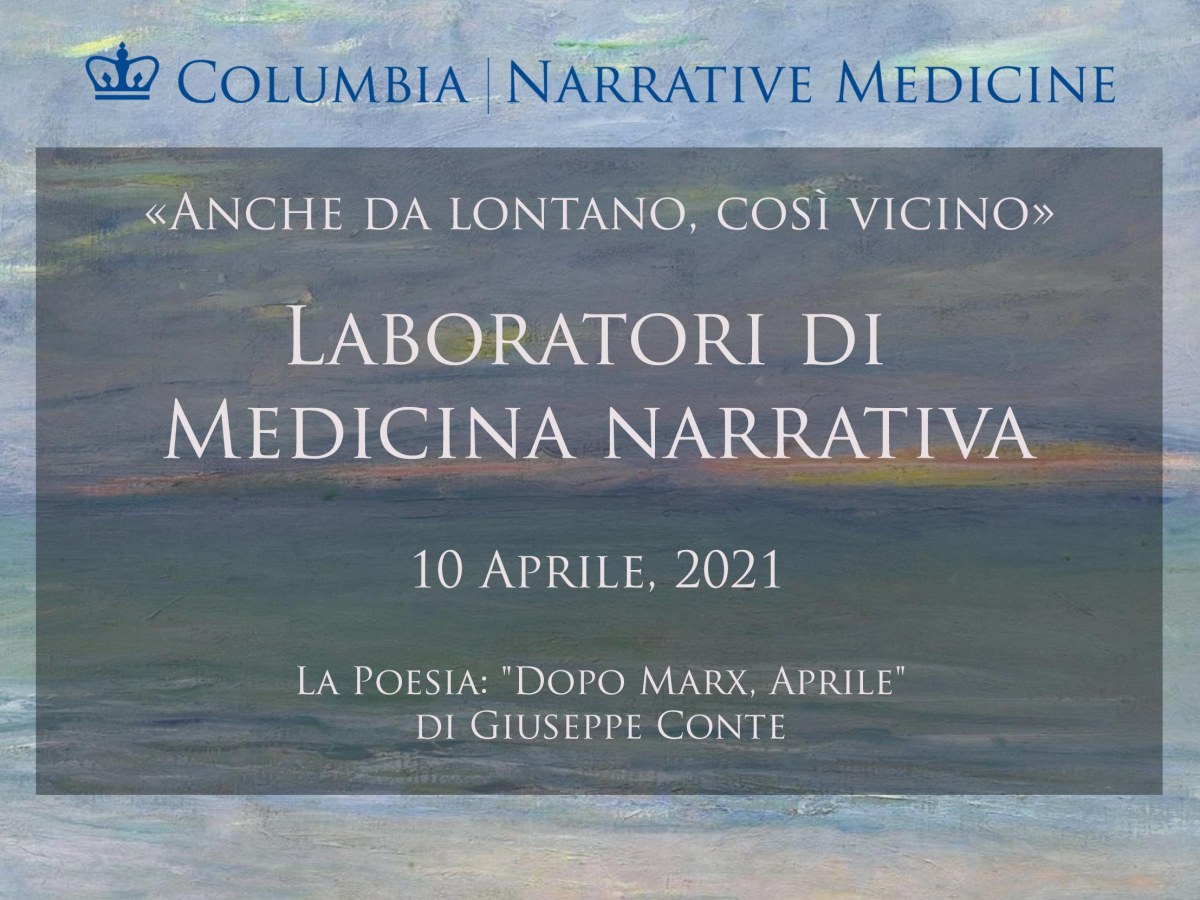 Laboratori Di Medicina Narrativa: sabato 10 Aprile dalle 16 alle&nbsp;17.30